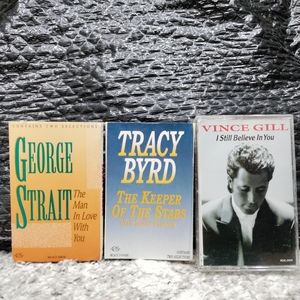 Set of 3 cassette tapes- Country music